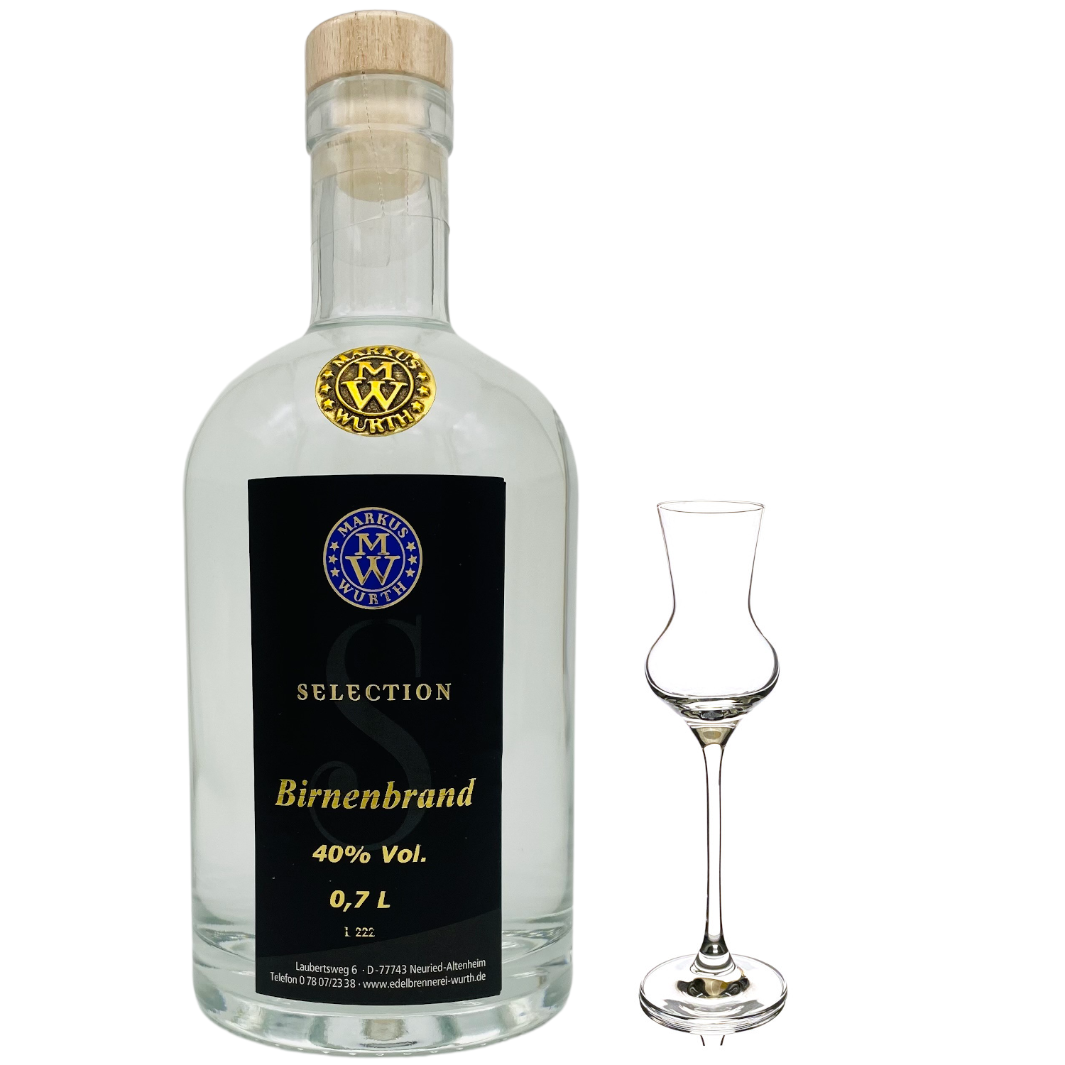 Wurth Birnenbrand 40%vol. Wurth Birnenbrand 40%vol.