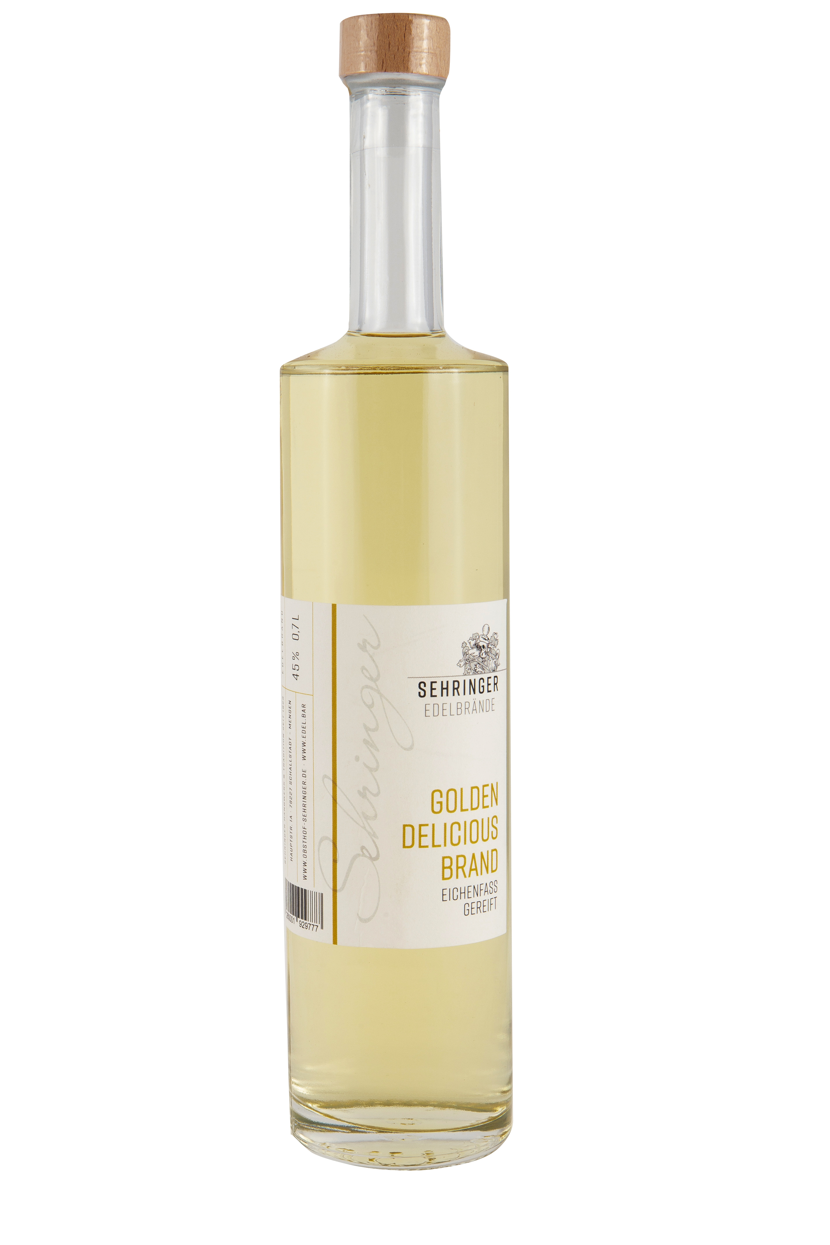 Sehringer Golden-Delicious-Brand Fass, 45%vol. Sehringer Golden-Delicious-Brand Fass, 45%vol.