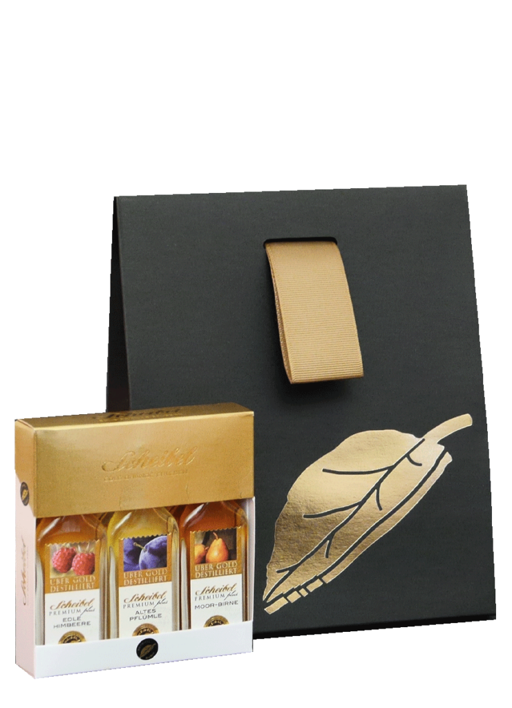 Scheibel Trio Pflümle Ingwer Mandarine PREMIUMPlus 40-43% Vol. Scheibel Trio Pflümle Ingwer Mandarine PREMIUMPlus 40-43% Vol.