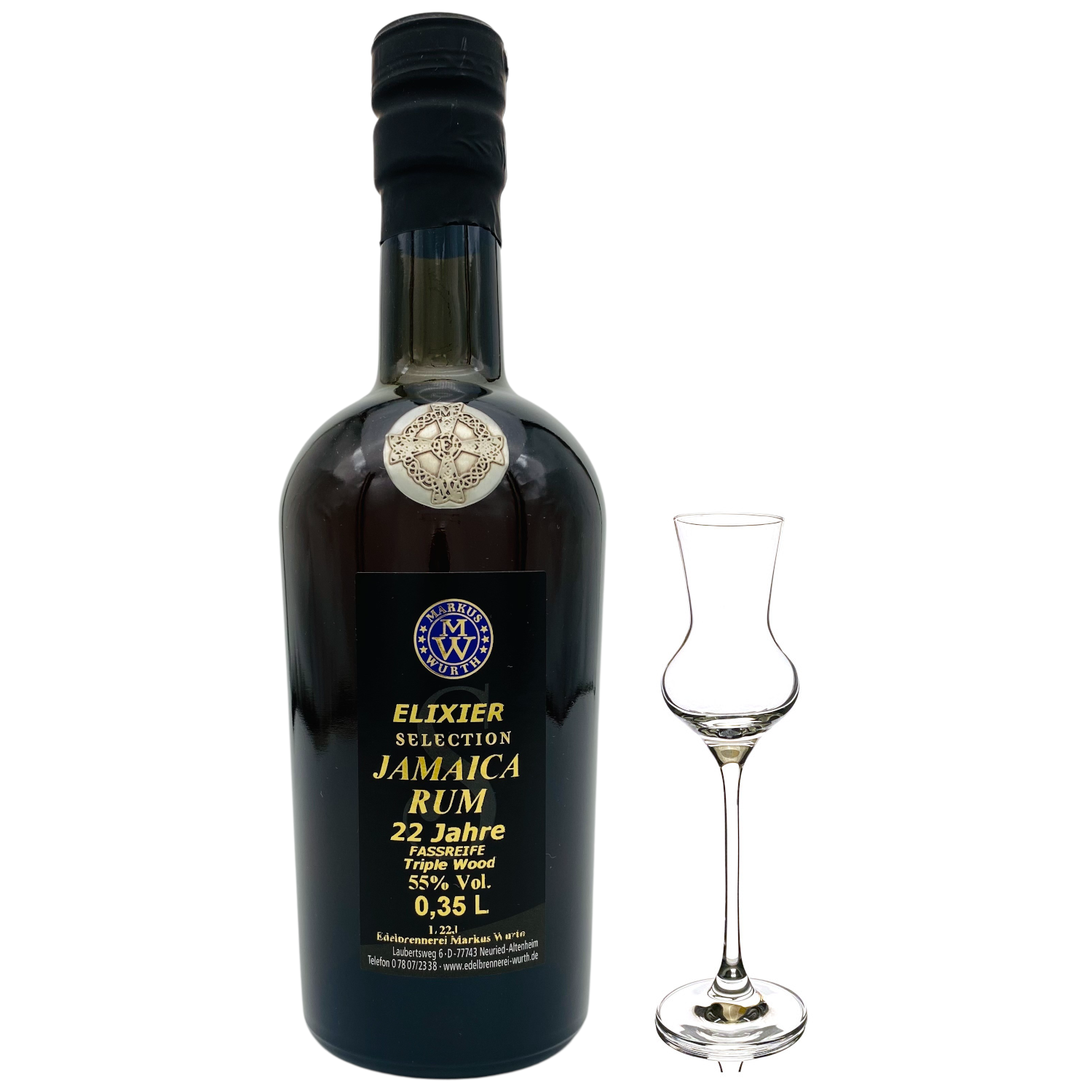 Wurth Jamaica Rum 22 Jahre alt, Triple Wood, 55%vol.