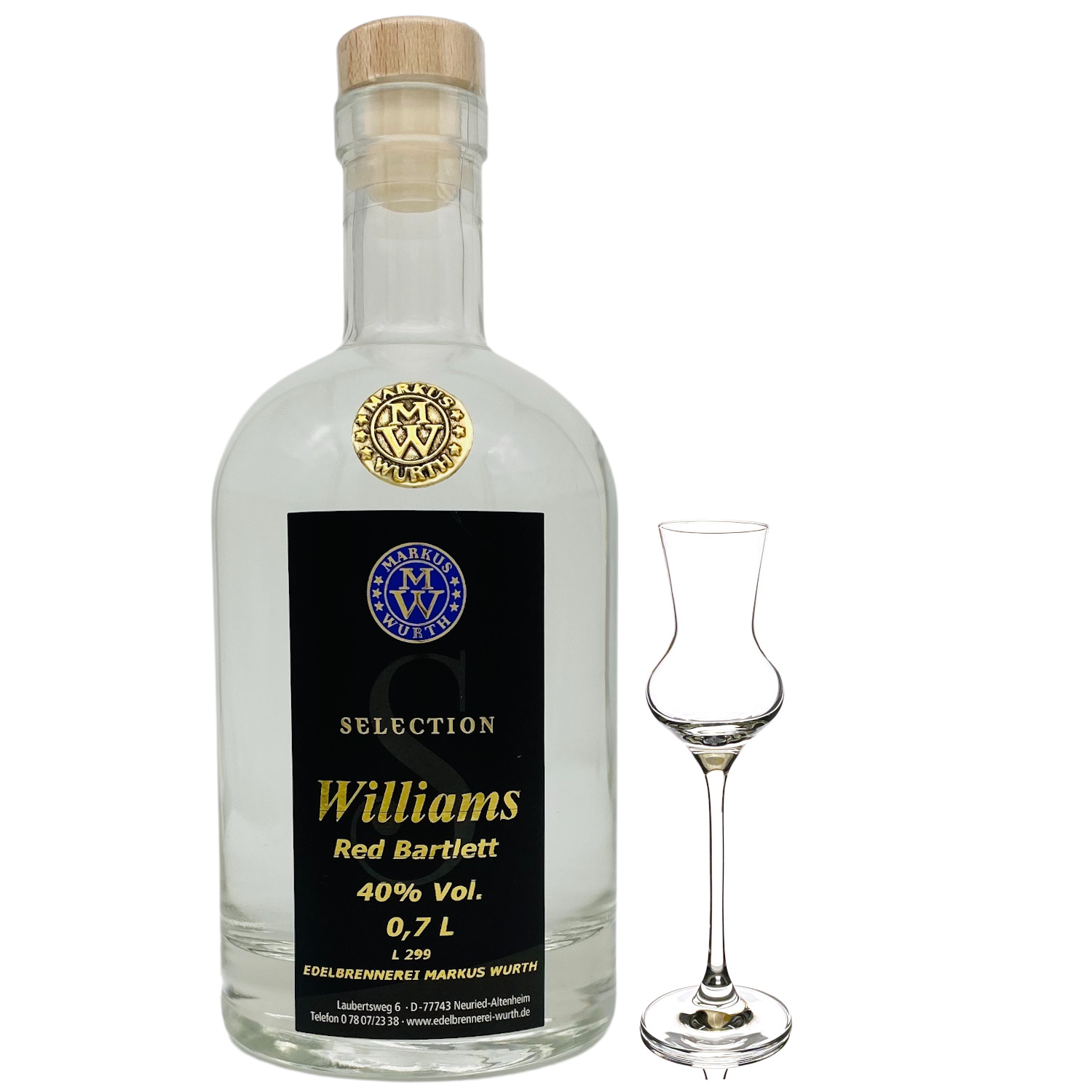 Wurth Williamsbirnenbrand 40%vol. Wurth Williamsbirnenbrand 40%vol.