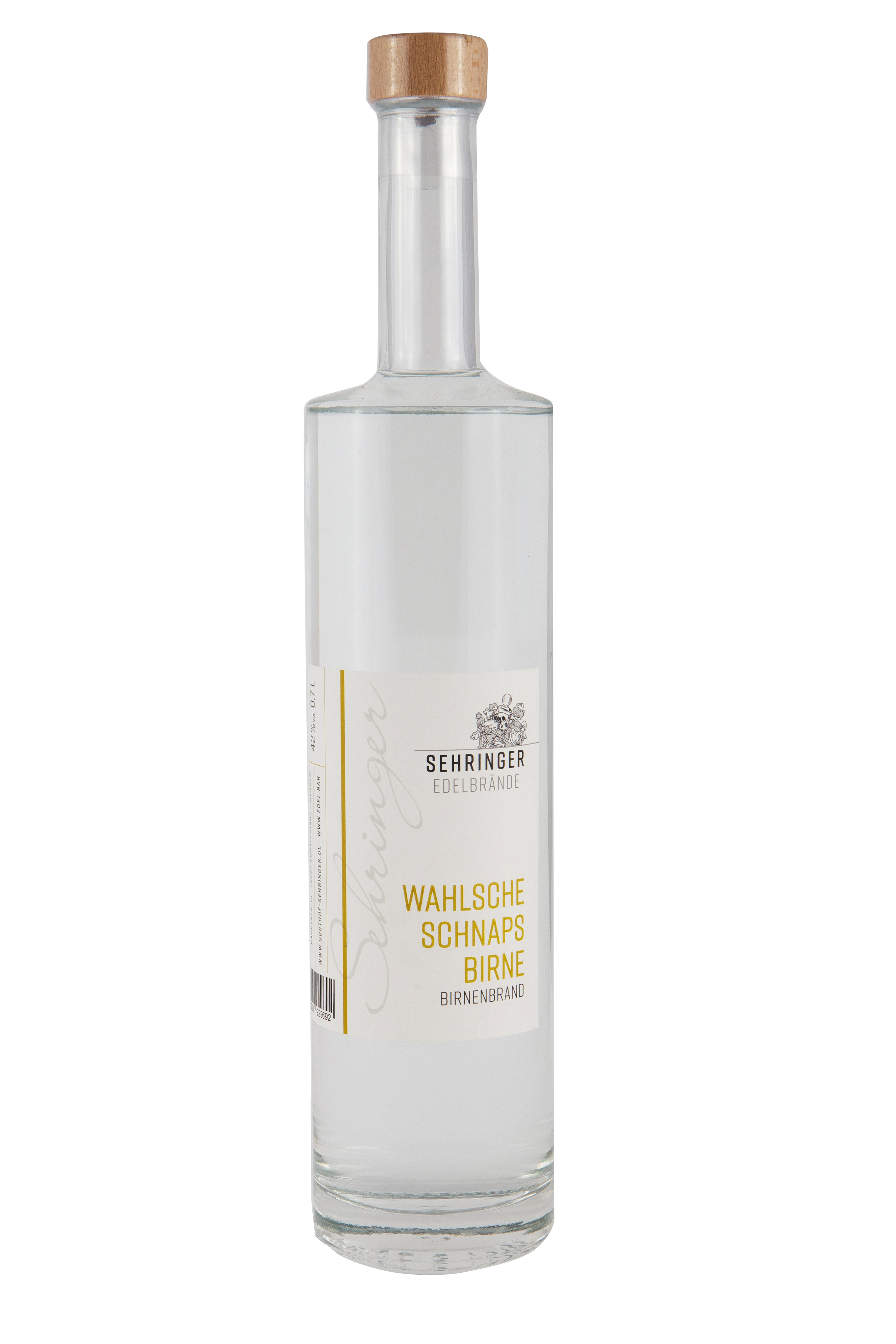 Sehringer Wahlsche Birne Brand 42%vol. 0,7l Sehringer Wahlsche Birne Brand 42%vol. 0,7l