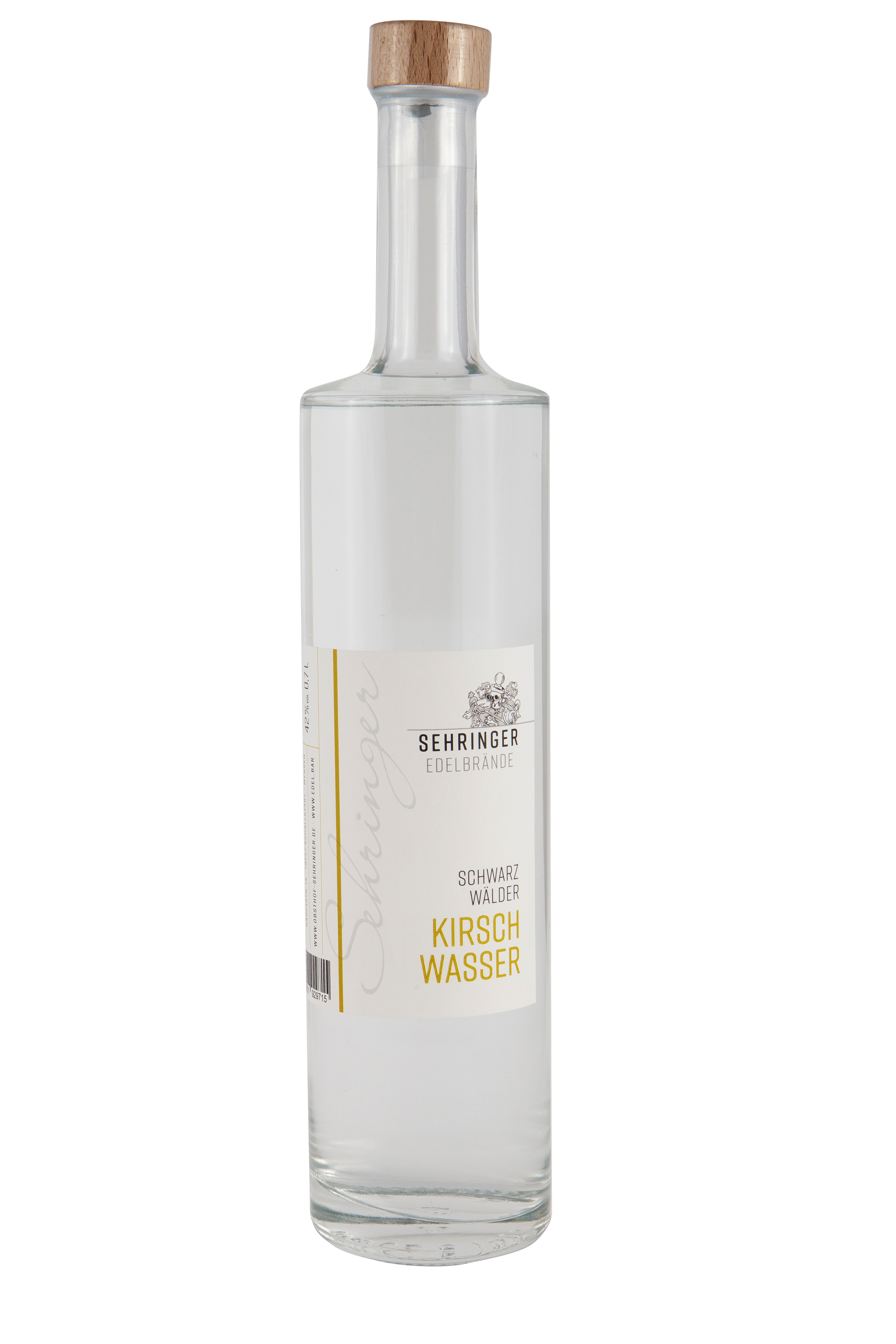 Sehringer Schwarzwälder Kirschwasser, 42%vol. Sehringer Schwarzwälder Kirschwasser, 42%vol.
