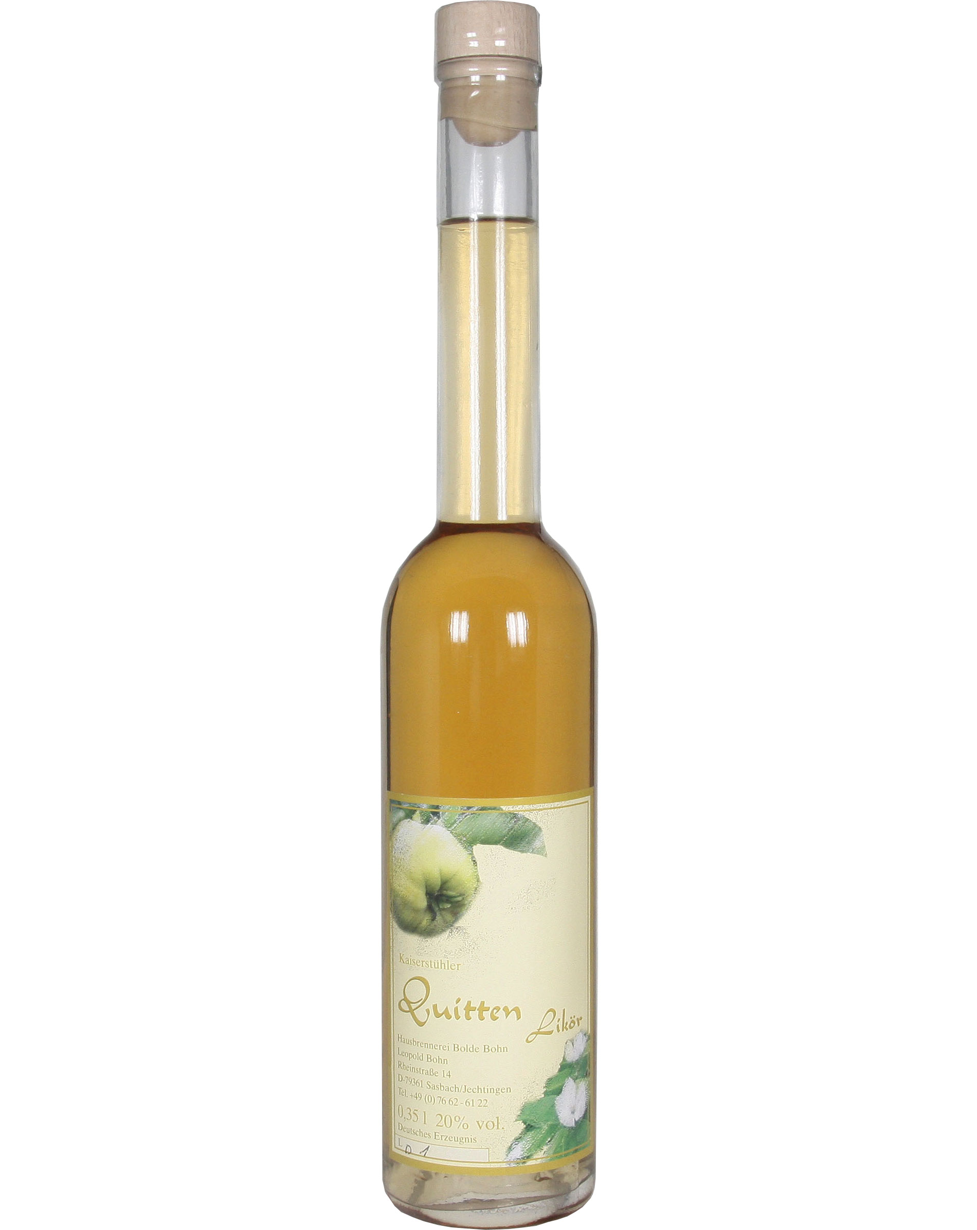Bolde Bohn Quitten Likör 20% vol. 0,35l