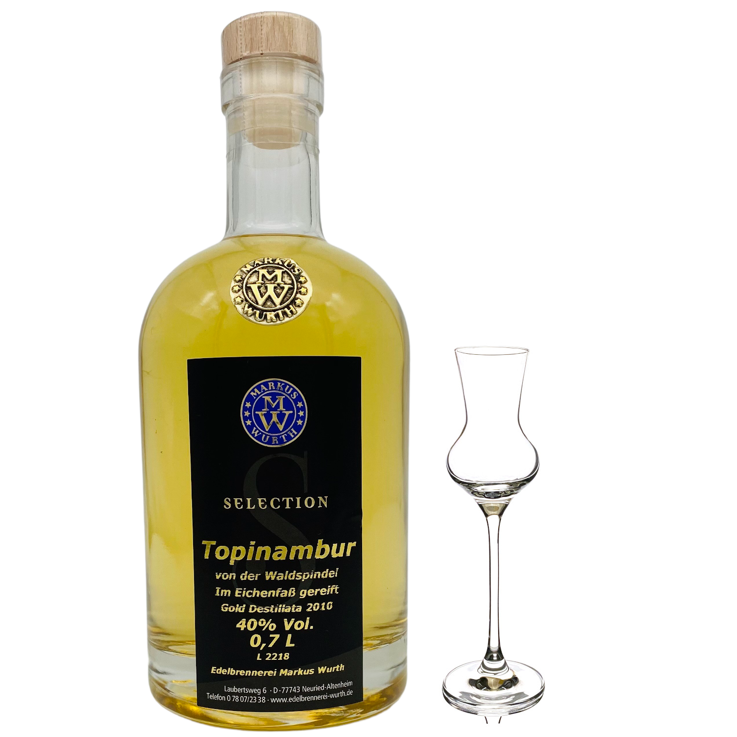 Wurth Topinambur im Eichenfass 40%vol.