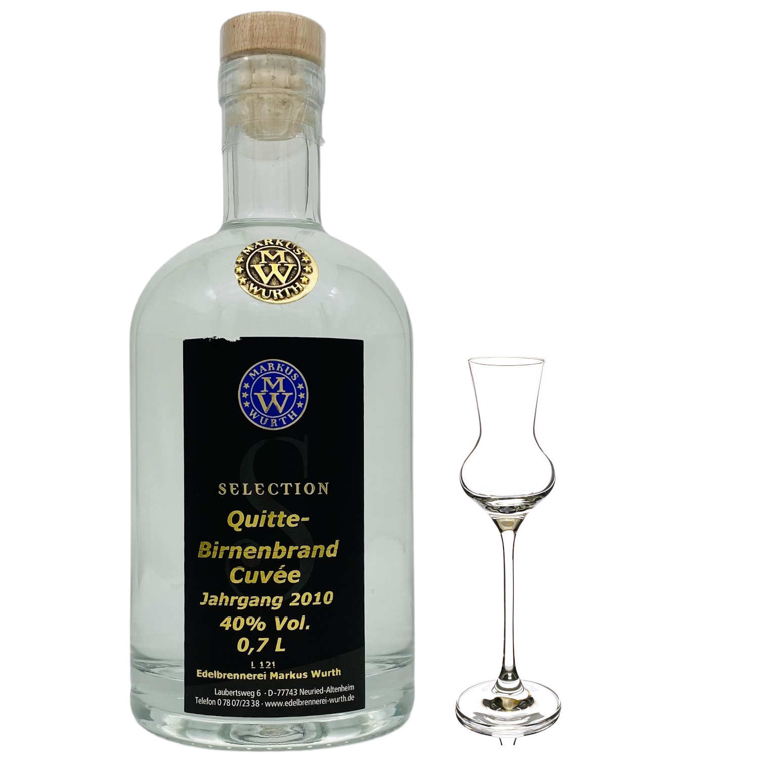 Wurth Quitte-Birne-Cuvée, 40%vol. Wurth Quitte-Birne-Cuvée, 40%vol.