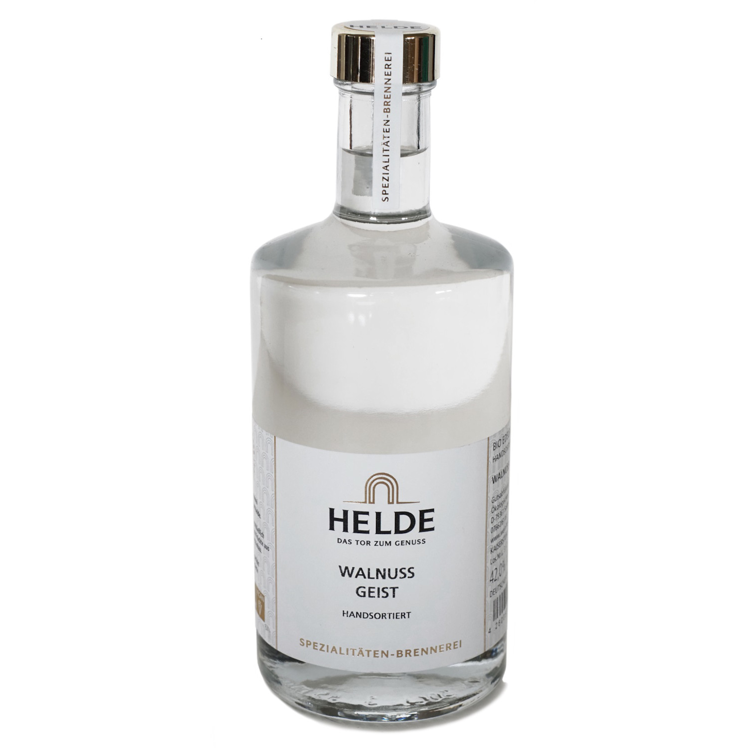 Helde Walnussgeist handsortiert 42%vol. Helde Walnussgeist handsortiert 42%vol.