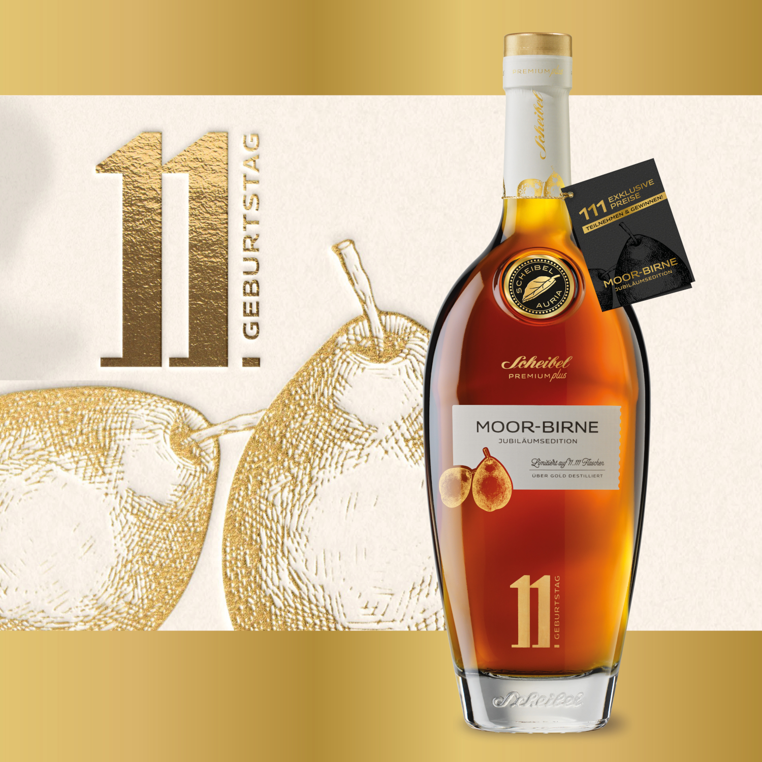 Scheibel Moor-Birne Jubiläumsedition 11 Jahre 40% Vol.