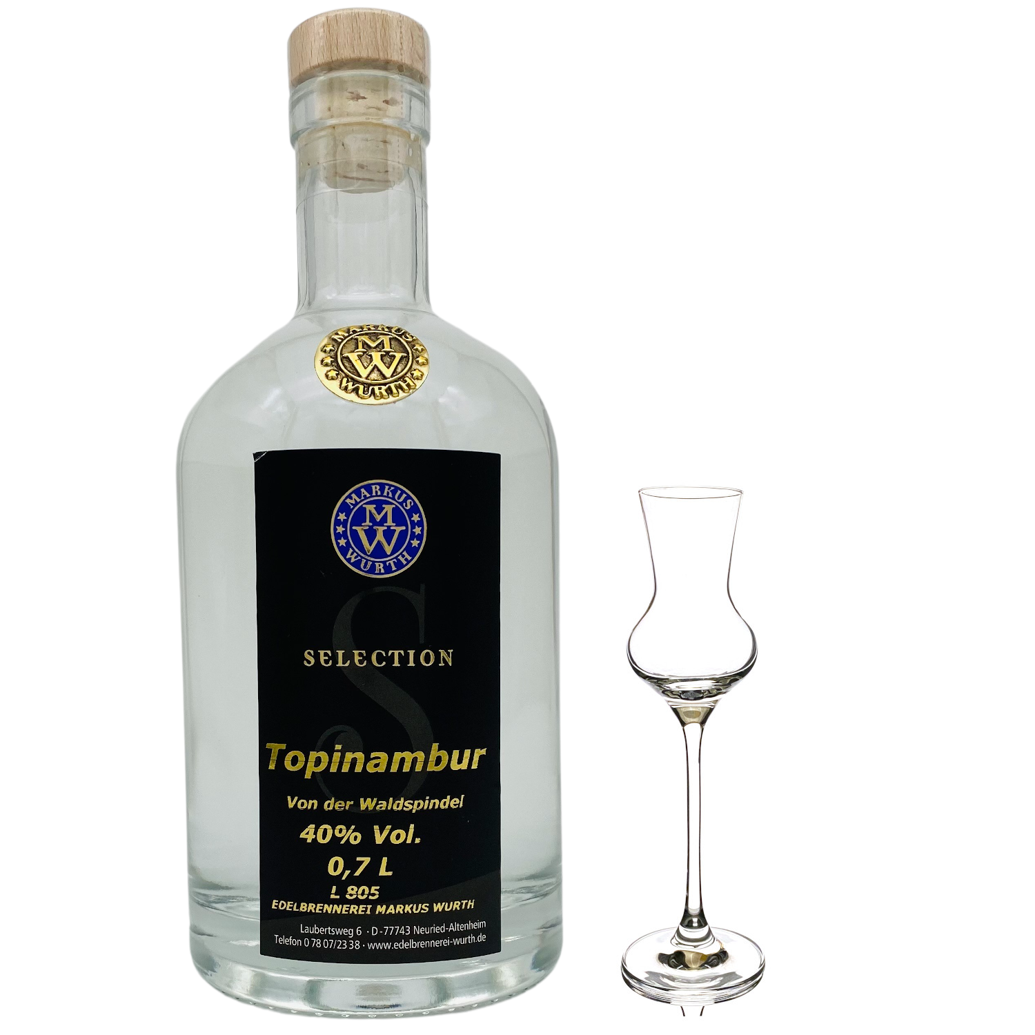 Wurth Topinambur klar 40%vol.