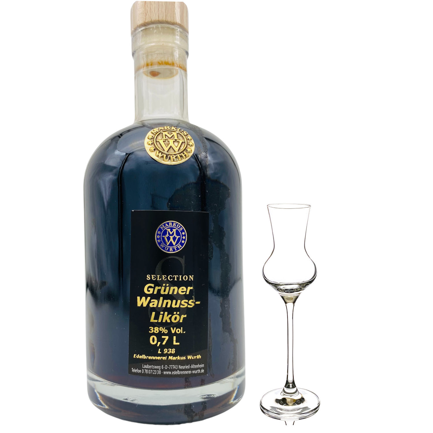 Wurth Grüner Walnusslikör 30%vol.