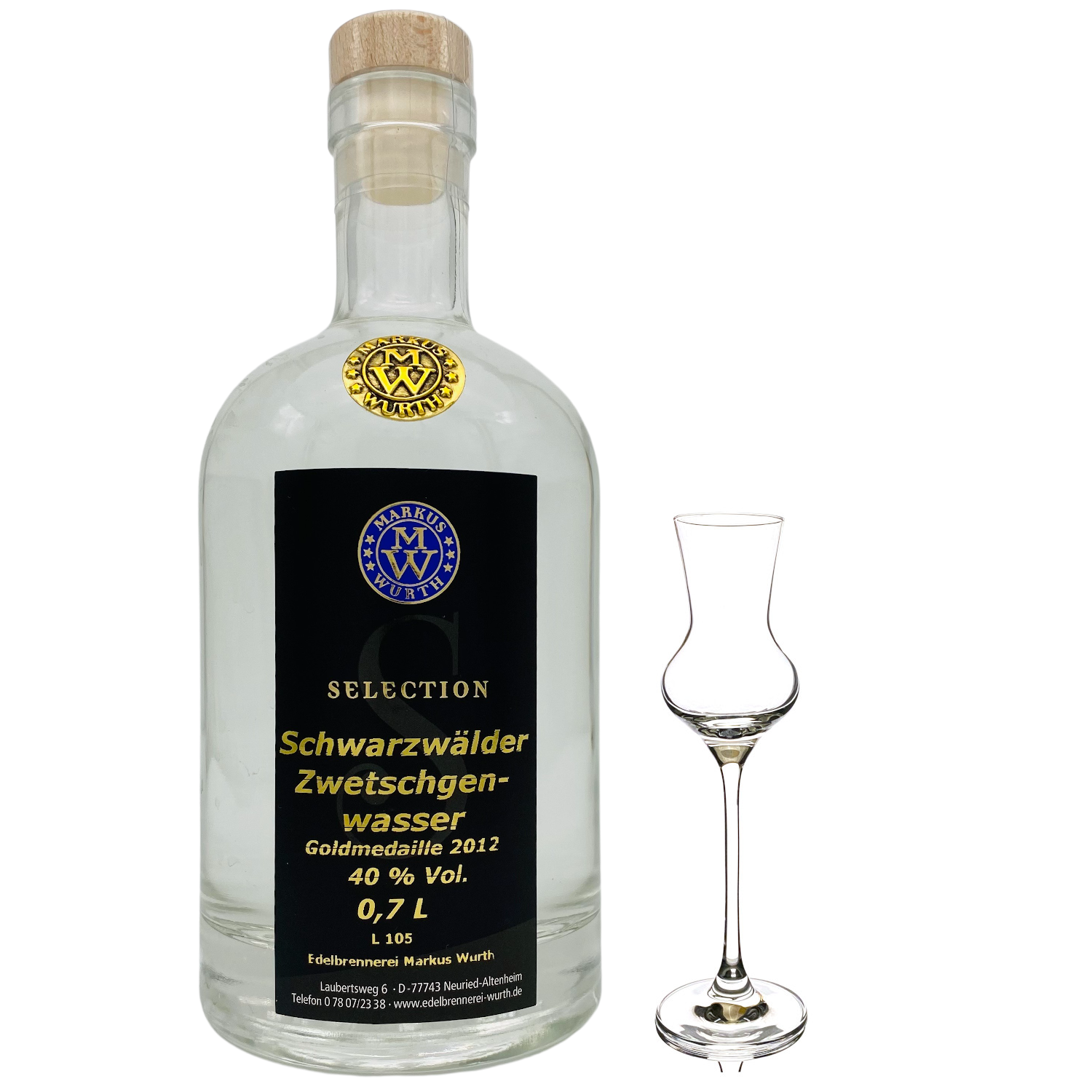 Wurth Schwarzwälder Zwetschgenwasser