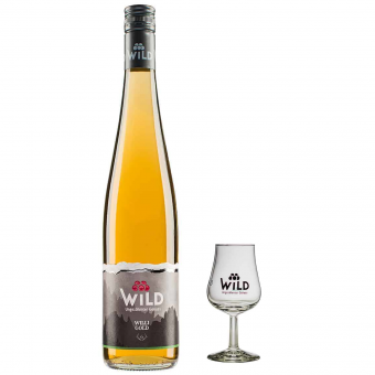 Wild Williams Gold 35%vol. 0,7l inkl. original Wild-Edelbrandglas