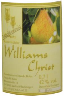 0,7l Wurth Scheibel Wild Ziegler | vol. 40% Bolde Reisetbauer Williams Fruchtauszug Bohn mit Birnenbrand Christ